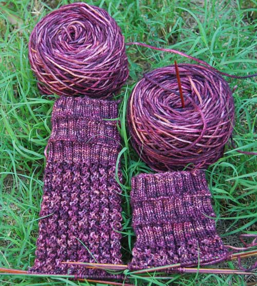 TTL Mystery Sock Part II Lovely socks knitted with The Woolen Rabbit Sock yarn