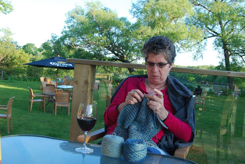 Still Knitting in Public, Bridges, Georgian Bay, ON, Canada